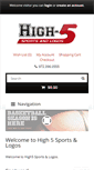 Mobile Screenshot of h5sportsfanwear.com